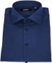 Baldinini Blauw Katoenen Overhemd Slim Fit Italiaanse Kraag Blauw Heren - Thumbnail 3
