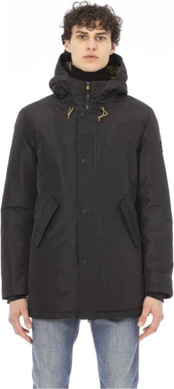Baldinini Polyester Jas met Welt Zakken voor Heren Black Heren