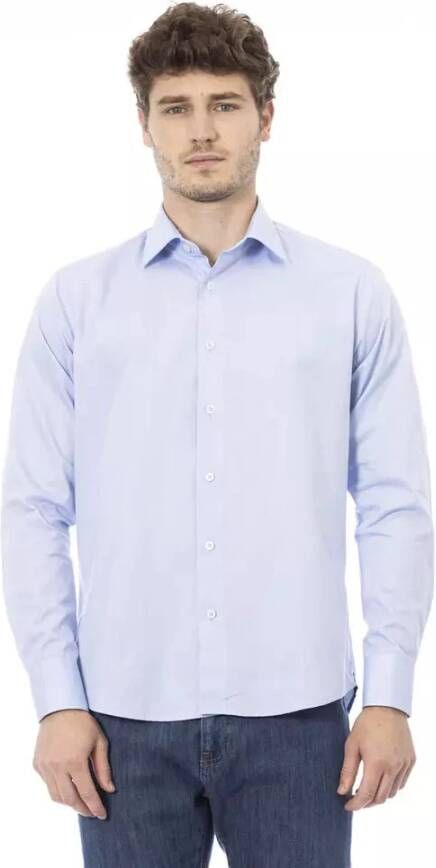 Baldinini Lichtblauw Katoenen Overhemd Regular Fit Blauw Heren