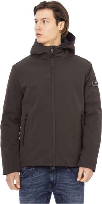 Baldinini Brown Polyester Jacket Bruin Heren