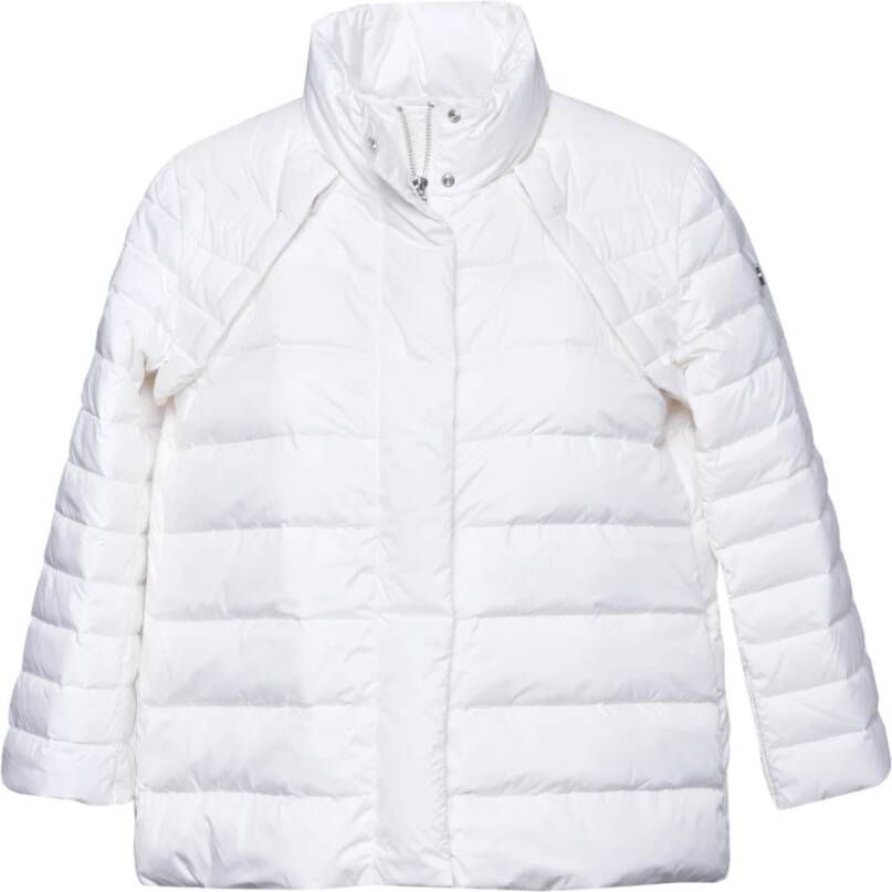 Baldinini Light down jacket in milk-white fabric Beige Dames