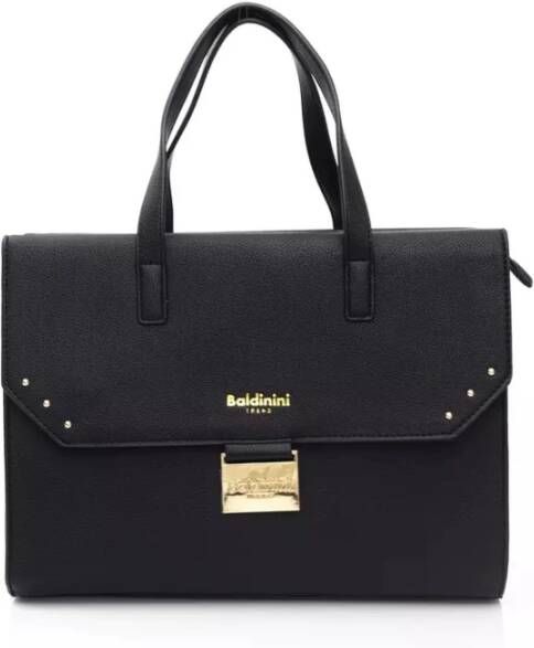 Baldinini Luxe Leren Handtas met Afneembare Schouderband Black Dames
