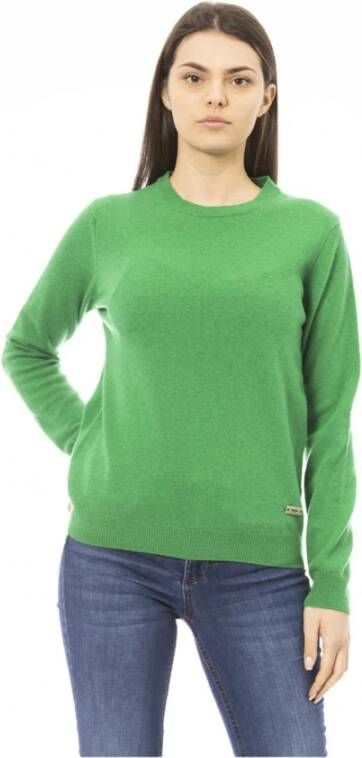 Baldinini Comfortabele en stijlvolle crewneck trui Groen Dames