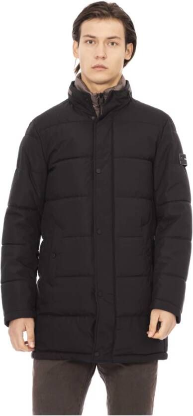 Baldinini Black Polyester Jacket Zwart Heren