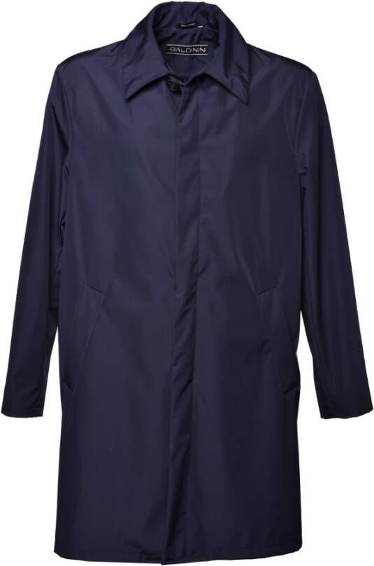 Baldinini Raincoat in dark blue fabric Blauw Heren