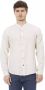 Baldinini Witte Rayon Overhemd Regular Fit Mandarin Kraag White Heren - Thumbnail 1