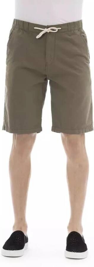 Baldinini Bermuda Shorts met Trekkoordsluiting Green Heren