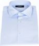 Baldinini Elegant Slim Fit Overhemd van Lichtblauw Katoen Blue Heren - Thumbnail 1