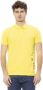 Baldinini Trendy Polo Shirt met Voor Borduurwerk Yellow Heren - Thumbnail 1