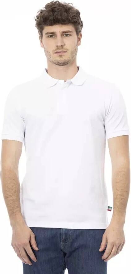 Baldinini Stijlvol Geborduurd Poloshirt voor Heren White Heren