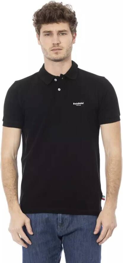 Baldinini Stijlvol Geborduurd Poloshirt voor Heren Zwart Heren