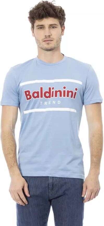 Baldinini Stijlvolle heren T-shirt met korte mouwen Blauw Heren