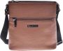 Baldinini Tan calfskin crossbody bag Bruin Heren - Thumbnail 1