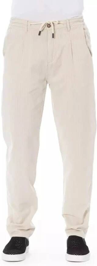 Baldinini Chino broek met trekkoordsluiting Beige Heren
