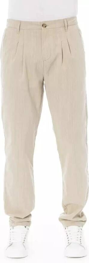 Baldinini Trend Beige Katoenen Jeansbroek Beige Heren
