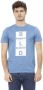 Baldinini Lichtblauw Trend T-shirt met Frontprint Blue Heren - Thumbnail 1