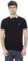 Baldinini Trend Poloshirt met driekleurige kraag Black Heren - Thumbnail 1