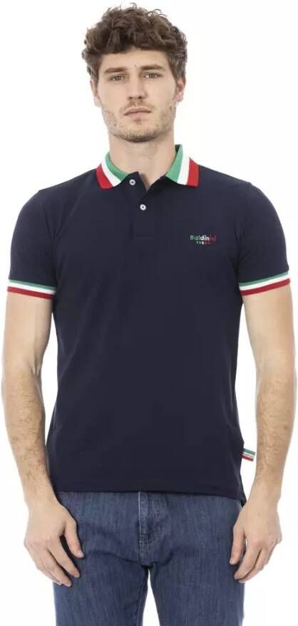 Baldinini Blauw Polo Shirt met Borduursel voor Heren Blue Heren