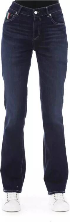 Baldinini Trendy Blauwe Katoenen Jeans & Broek Blauw Dames