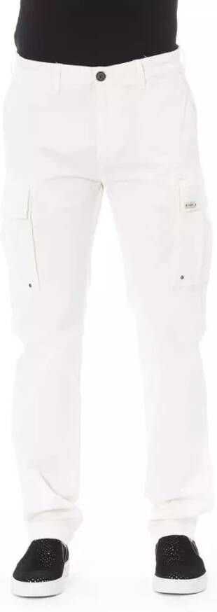 Baldinini Trendy Witte Katoenen Jeansbroek White Heren