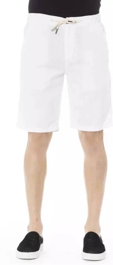 Baldinini Upgrade je casual garderobe met trendy katoenen shorts White Heren