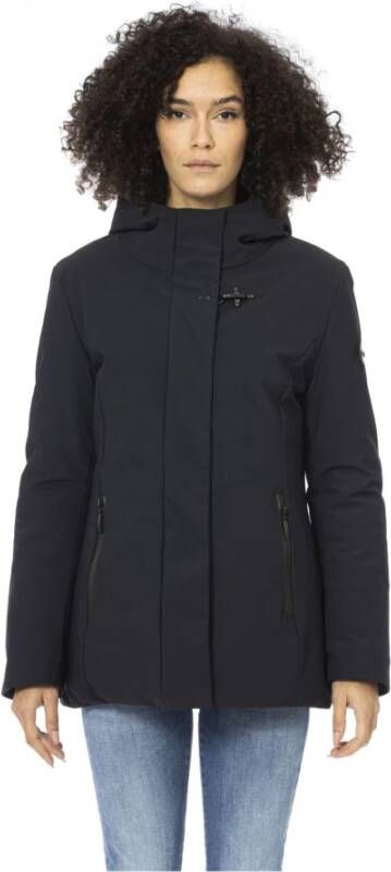 Baldinini Blauwe Lange Donsjas met Aangepaste Rits Blue Dames