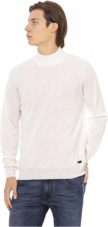 Baldinini Upgrade je casual garderobe met deze turtleneck sweater White Heren