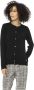 Baldinini Trendy Zwarte Wollen Trui met Metalen Monogram Black Dames - Thumbnail 1