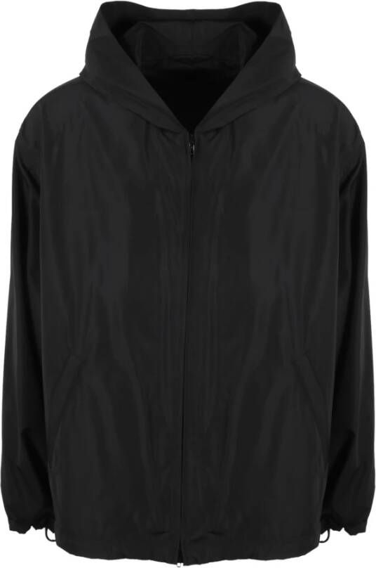 Balenciaga Asymmetric Logo Jacket Zwart Heren