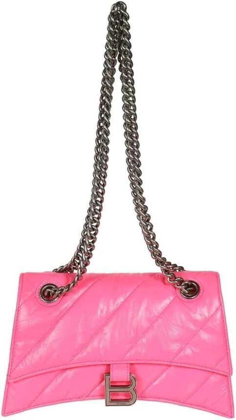 Balenciaga Hobo bags Crush Small Chain Bag in poeder roze
