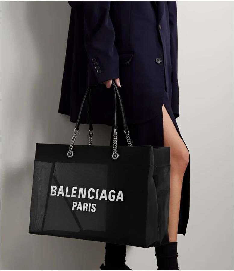 Balenciaga Stijlvolle Shopper Tas met Leren Details Black Dames - Foto 4