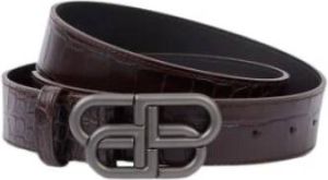 Balenciaga BB belt Colour: Marron Size: 95 Bruin Heren