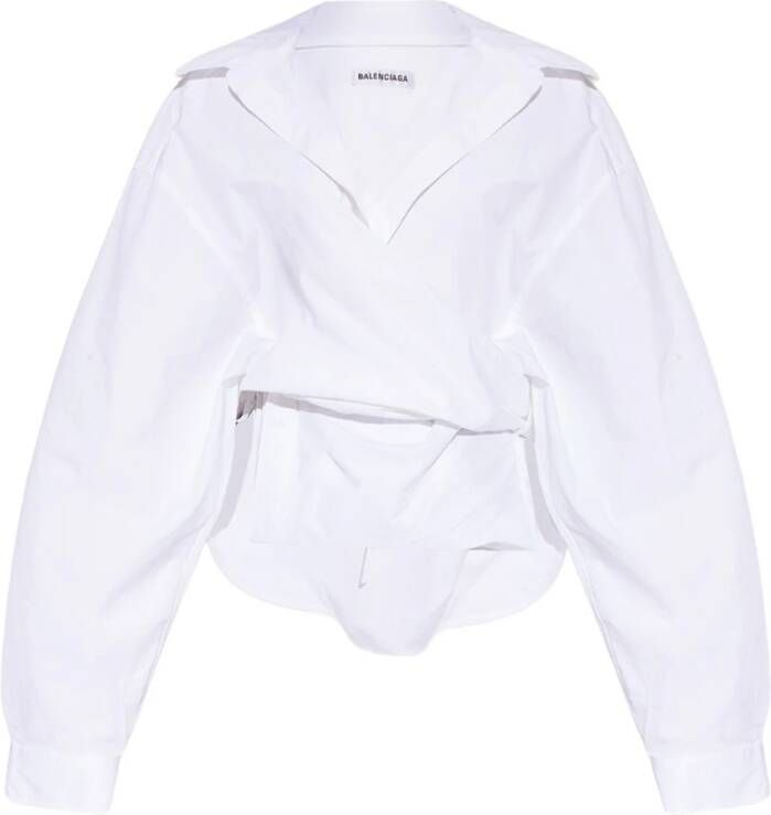 Balenciaga Blouse overhemd White Dames
