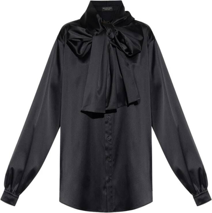 Balenciaga Blouse overhemd Zwart Dames