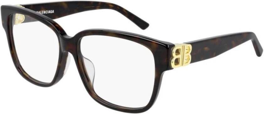 Balenciaga Stijlvolle brilmonturen in Havana kleur Brown Unisex