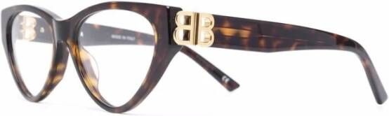 Balenciaga Kattenoog Acetaat Bril Bb0172O Brown Dames
