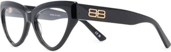 Balenciaga Verhoog je stijl met deze elegante zwarte zonnebril Black Unisex