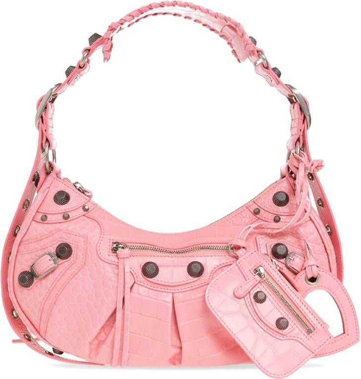 Balenciaga Cagole Leren Tas Roze Dames