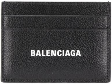 Balenciaga Stijlvolle Kaartgeldhouder Black Heren