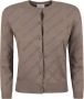 Balenciaga Beige Katoenen Vest met Logo Ontwerp Beige Dames - Thumbnail 1