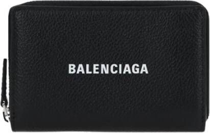 Balenciaga Cash Grainy Card Case Zwart Heren