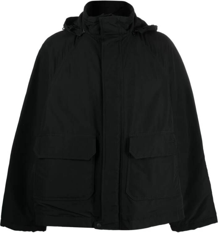 Balenciaga Coats Black Zwart Heren