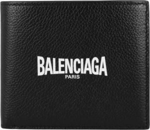 Balenciaga Contant vierkant gevouwen muntportel Zwart Heren