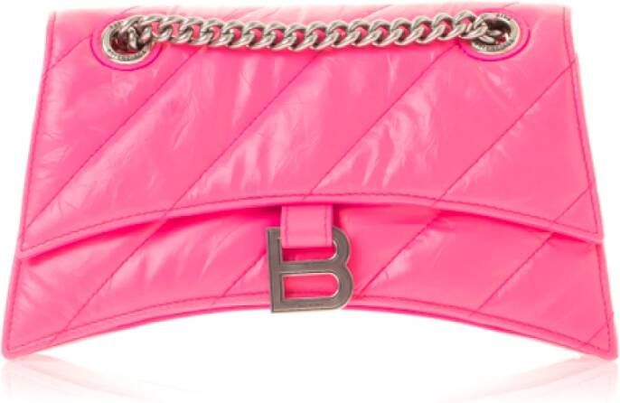 Balenciaga Crush Chain Bag S Roze Dames