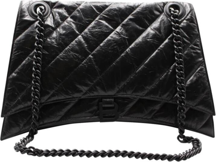 Balenciaga Crush Grote Kettingtas Gewatteerd Zwart Dames