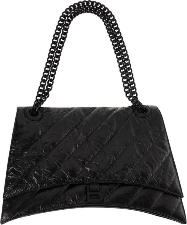 Balenciaga Crush Large shoulder bag Black Dames