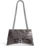 Balenciaga Crush Kleine Metallic Grijze Kettingtas Gray Dames - Thumbnail 1