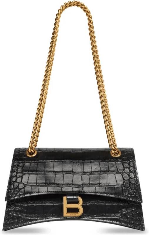 Balenciaga Crush Small Chain Bag in zwart Dames