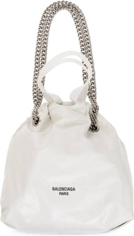 Balenciaga Crush Small schoudertas White Dames