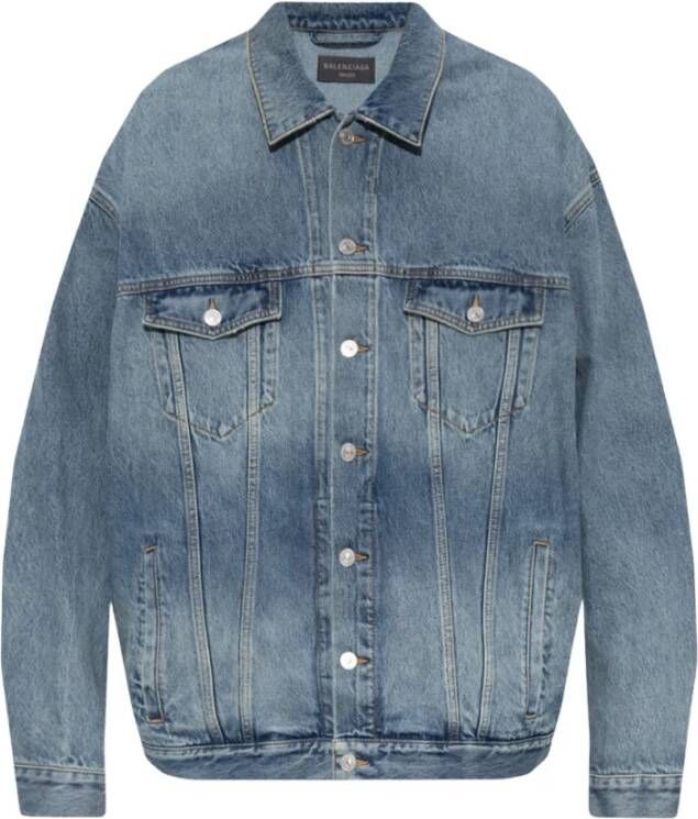 Balenciaga Denim jacket Blauw Heren